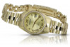 Жълт 14k злато 585 дама Geneve часовник lw078ydg&lbw009y