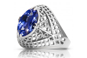 Vintage silver 925 Sapphire ring vrc030s Vintage