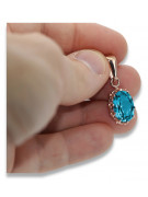 Vintage rose gold plated silver 925 alexandrite ruby emerald sapphire zircon ... pendant vpc008rp