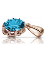 Vintage rose gold plated silver 925 alexandrite ruby emerald sapphire zircon ... pendant vpc008rp