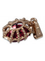 Vintage rose gold plated silver 925 alexandrite ruby emerald sapphire zircon ... pendant vpc008rp