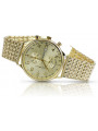 Złoty zegarek 14k 585 z bransoletą męski Geneve mw005ydy&mbw013y