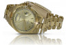 Желтые 14k 585 золотые мужские часы Geneve mw013ydy&mbw016y