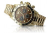 Желтые 14k 585 золотые мужские часы Geneve mw014ydbr&mbw015y