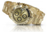 Reloj Geneve amarillo 14k 585 oro para hombre mw041y&mbw017y