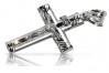 Luxurious 14K White Gold Italian Cross Necklace ctc002w
