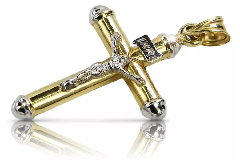 Cruz ★ Católica de Oro russiangold.com ★ Oro 585 333 Precio bajo