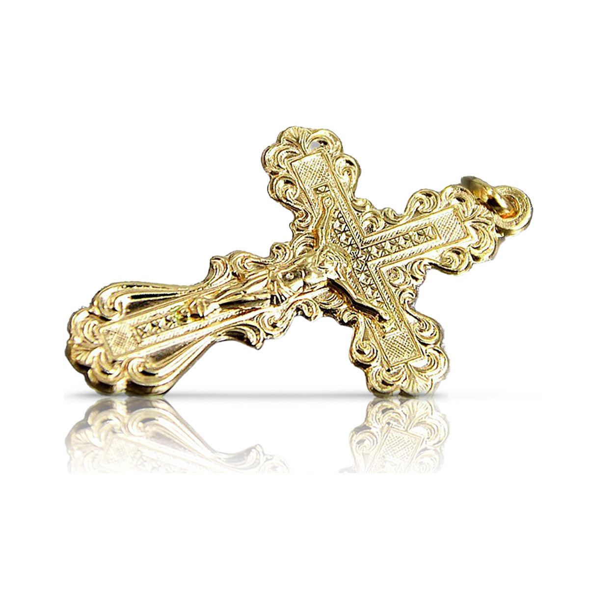 Золото Православный Крест ★ russiangold.com ★ Золото 585 333 Низкая цена