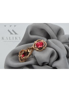 Російська радянська троянда рожева 14к 585 золоті сережки vec033 александрит рубіновий смарагдовий сапфір ...