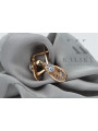 Vintage rose pink 14k 585 gold zircone earrings vec067 Vintage