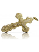 Złoty krzyż Prawosławny 14k 585 zawieszka krzyżyk żółte złoto oc013y