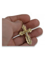 Złoty krzyż Prawosławny 14k 585 zawieszka krzyżyk żółte złoto oc013y