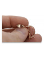 14K 585 Gold Vintage Rose Pink Leaf Earrings, No Stones ven208