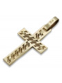 Золотий католицький хрест ★ russiangold.com ★ Золото 585 333 Низька ціна