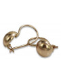 "Ekskluzywne Kolczyki Vintage Ball z 14k Różowego Złota 585" ven130