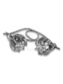Élégantes boucles d'oreilles vintage en or rose 14 carats 585 vec062