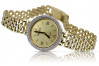 Жълт 14k злато 585 дамски часовник Geneve Lady подарък lw101y