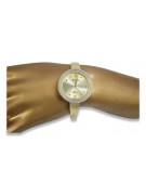 Prześliczny 14k złoty damski zegarek Geneve lw012y