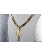 copy of Cruz católica amarilla de oro de 14k con cadena elegante ctc096y&cc099y