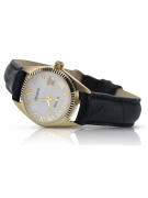 Złoty zegarek damski Rolex style 14k 585 Geneve perłowa tarcza lw020ydpr