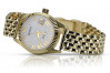 copy of Жълт 14k 585 златен Дамски ръчен часовник Geneve lw020ydg&lbw004y