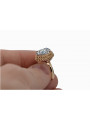 Elegancki Pierścień Vintage z 14k Różowego Złota z Cyrkoniami  vrc068