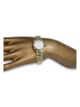 Złoty zegarek damski 14k 585 Geneve z perłową tarczą lw020ydpr&lbw009y