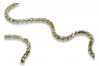 Lanț New Rope din aur galben italian de 14k cc078yw