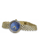 копие на великолепен дамски часовник 14K 585 злато Geneve Lw101ydb