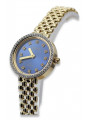 копія чудового жіночого годинника Geneve Lw101ydb із золота 14K 585 проби