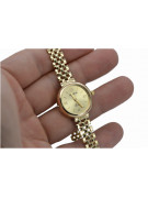 Prześliczny 14k złoty damski zegarek Geneve lw011ydy