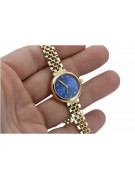 Prześliczny 14k złoty damski zegarek Geneve lw011ydb