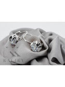Vintage 925 Silver zircon earrings vec062s