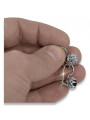 Vintage 925 Silver zircon earrings vec062s