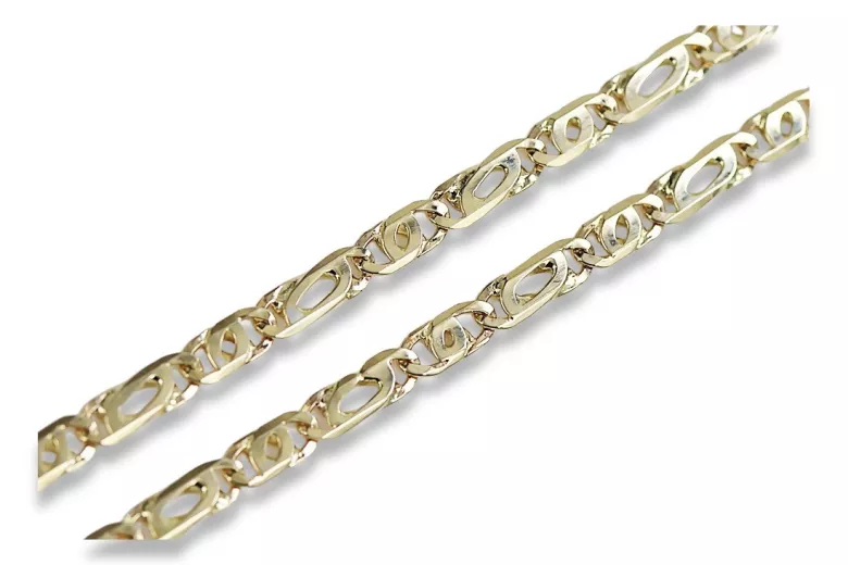 Italian yellow 14k gold diamond cut bracelet cb021y