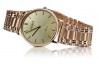 Vintage rose pink 14k 585 gold men's watch Geneve wristwatch mw004r&mbw009r