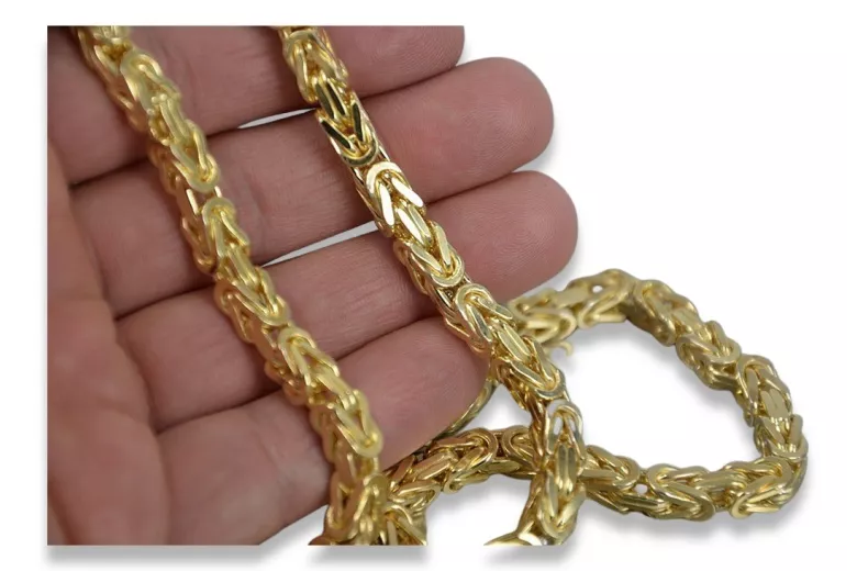 Yellow rose gold chain ★ russiangold.com ★ Gold 585 333 Low price