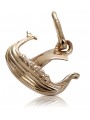 "Pandantiv Barcă Vintage Exclusiv din Aur Roz 14k 585 Fără Pietre" vpn044