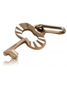 "Originales 14k Roségold Vintage Schlüsselanhänger 585 - Keine Steine" vpn049
