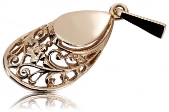 Vintage silver rose gold plated 925  Vintage horseshoe pendant vpn074rp
