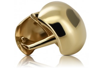 Italian yellow 14k 585 gold earrings cen030y