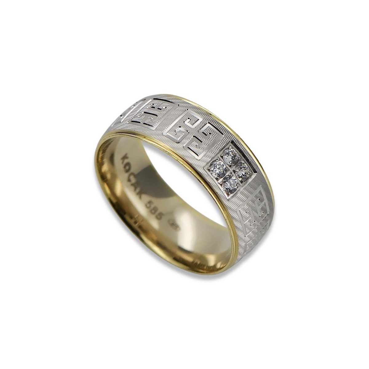 Съветски 14k 585 златен пръстен от руско розово злато vrn001