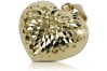 Yellow gold beautiful modern heart pendant cpn016y