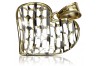 "Modern 14K Yellow White Gold Heart Pendant Jewelry" cpn029y
