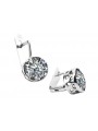 Vintage 925 Silver Zircon earrings vec107s