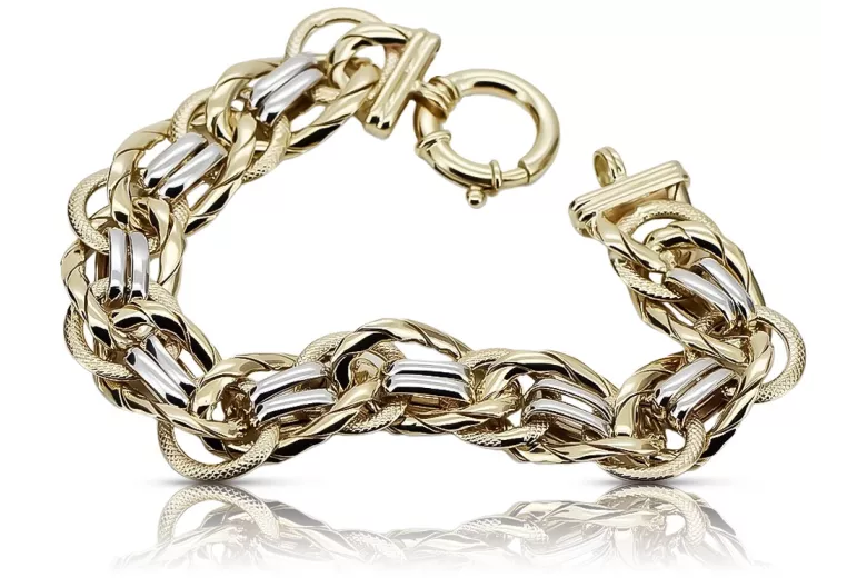Unique Ladies Bracelet Heart Made Of 585 Gold With Zirconia GB0013