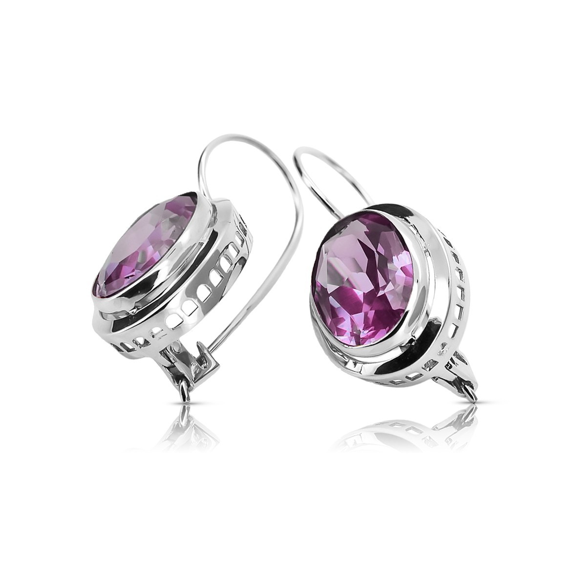 Silver Amethyst Beaded Earrings– Warrenders Jewellers