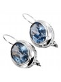 Vintage 925 Silver Aquamarine earrings vec114s