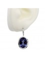 Vintage 925 Silver Sapphire earrings vec114s