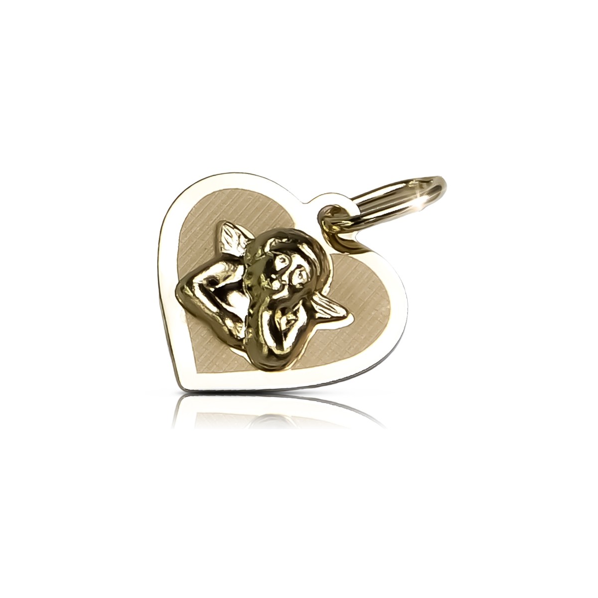 Angel medalion icon pandantiv ★ zlotychlopak.pl ★ Aur 585 333 preț scăzut